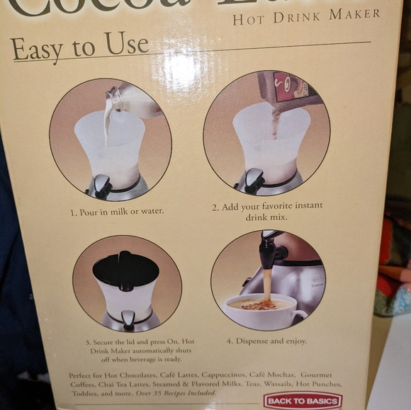 Cocoa Latte hot drink maker in box very good condition - Picture 7 of 8